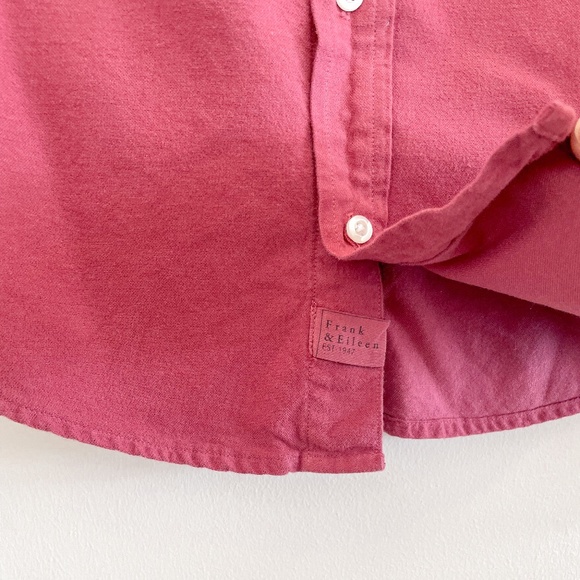 Frank & Eileen Barry Burgundy Button Down Shirt XS - Picture 5 of 7
